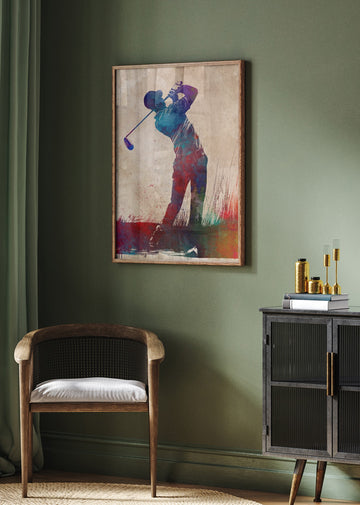 Dynamic Golf Swing | Poster - Room Interior 2