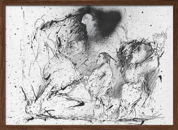 Expressive Human Figures | Poster - Walnut Frame Interior