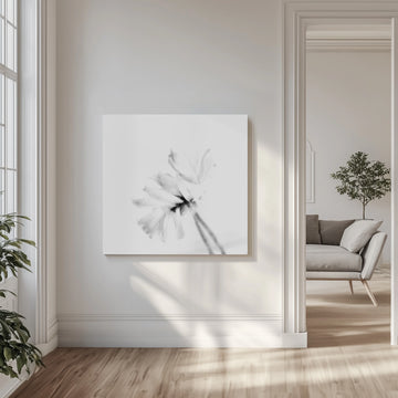 Ethereal White Flower | Canvas - Room Interior 1