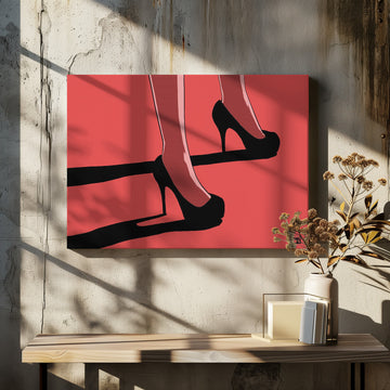 Elegant Red Heels | Canvas - Room Interior 2
