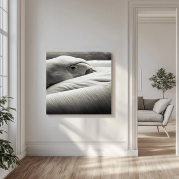 Calm Pelican Close-up | Canvas - Room Interior 1
