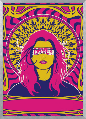 70's Woman Series #1 | Poster - Silver Frame Interior