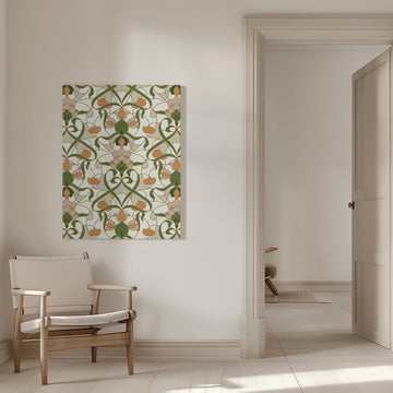 Art Nouveau Floral Pattern | Canvas - Room Interior 1