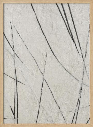Organic Lines Texture | Poster - Wood Frame Interior
