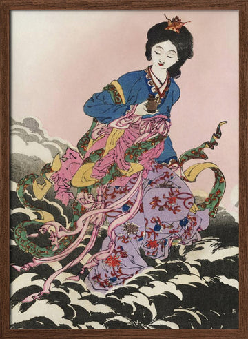 Japanese Woman (1839 1892) | Poster - Walnut Frame Interior