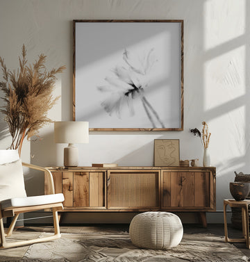 Ethereal White Flower | Poster - Room Interior 2