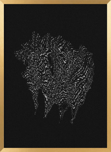 Dynamic Abstract Flow | Poster - Gold Frame Interior