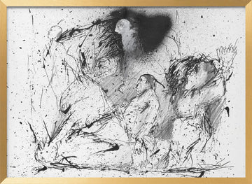 Expressive Human Figures | Poster - Gold Frame Interior