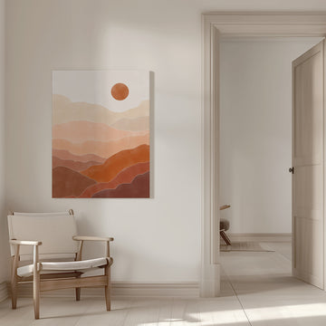 Warm Desert Layers | Canvas - Room Interior 1