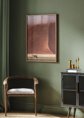 Misty Red Desert Oryx | Poster - Room Interior 2