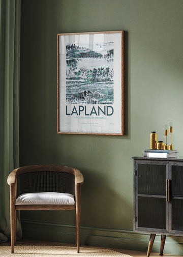 Lapland Winter Landscape | Poster - Room Interior 2