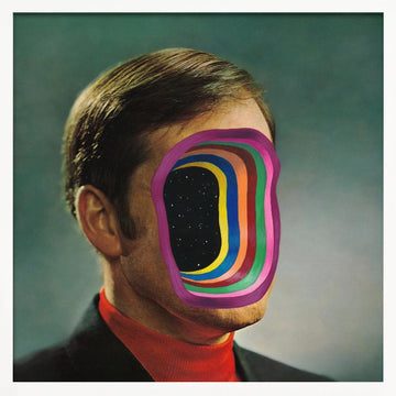 Man's Cosmic Face | Poster - White Frame Interior