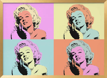 Iconic Marilyn Pop Art | Poster - Gold Frame Interior