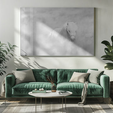 Dreamy White Pony | Poster - Room Interior 1