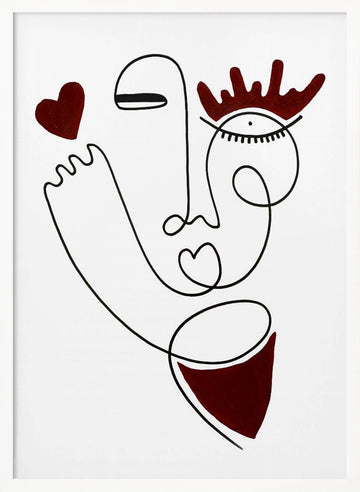Self love iii | Poster - White Frame Interior