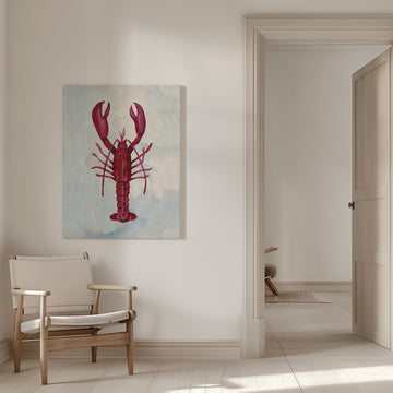 Vibrant Red Lobster | Canvas - Room Interior 1