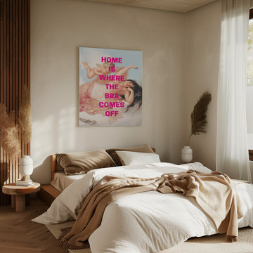 Bra Off Renaissance Humor | Canvas - Room Interior 2
