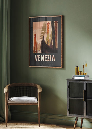 Venezia Poster Dark | Poster - Room Interior 2