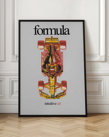 Vibrant Race Car Top View | Poster - Room Interior 1