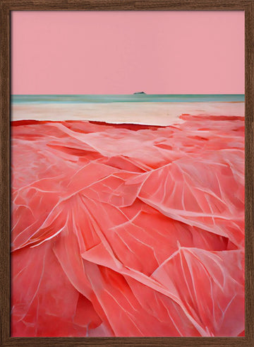 Crimson Dreams | Poster - Walnut Frame Interior