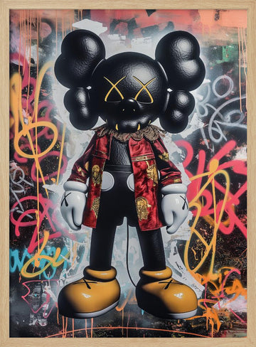 Urban Character Art | Poster - Wood Frame Interior