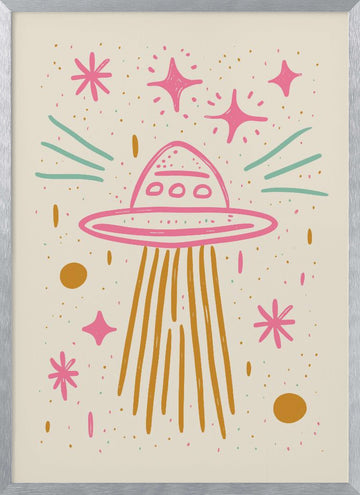 Cosmic Voyage | Poster - Silver Frame Interior