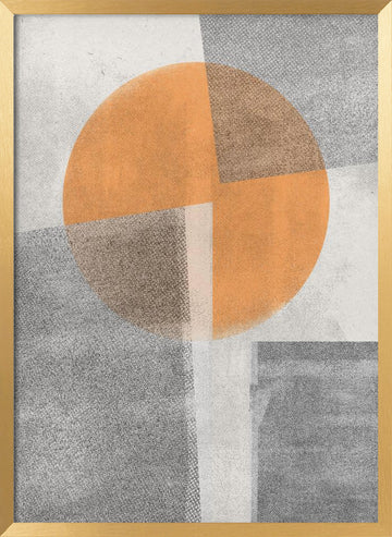Geometric Harmony | Poster - Gold Frame Interior