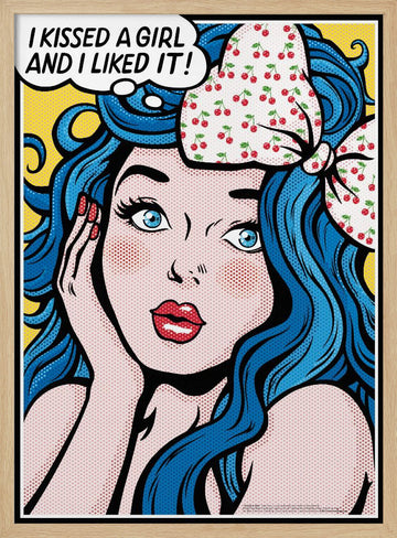 Pop Art Confession | Poster - Wood Frame Interior