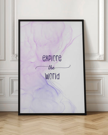 Ethereal Explore World Quote | Poster - Room Interior 1