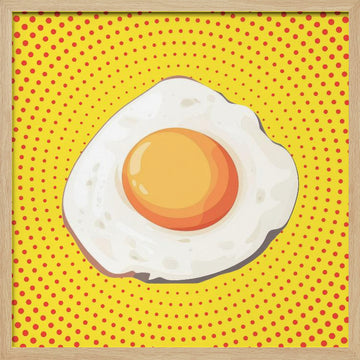 Sunny Side Pop Art | Poster - Wood Frame Interior