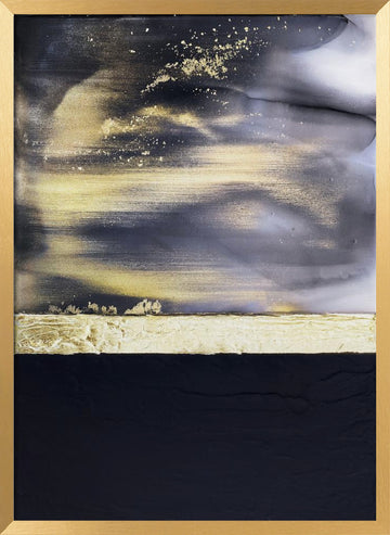 Golden Horizon | Poster - Gold Frame Interior