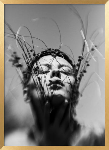 Nature's Serene Embrace | Poster - Gold Frame Interior