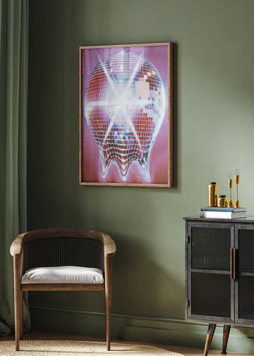 Melting Disco Ball | Poster - Room Interior 2