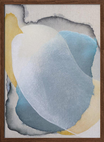 Fluid Serenity | Poster - Walnut Frame Interior