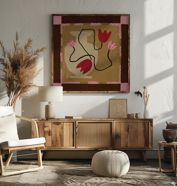 Out of Vase Blooms 4 | Poster - Room Interior 2
