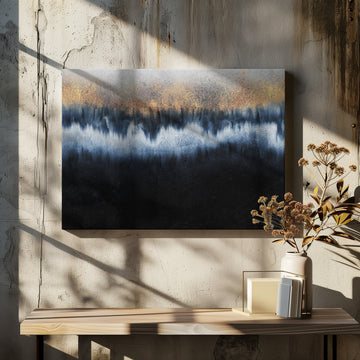 Golden Horizon Abstract | Canvas - Room Interior 2