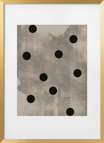 Dot Symphony | Poster - Gold Frame Interior