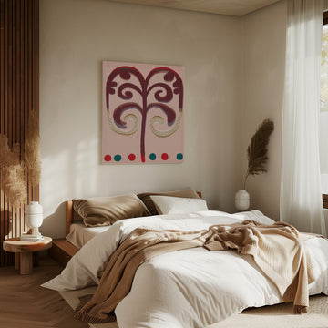 Stylized Botanical Swirls | Canvas - Room Interior 2
