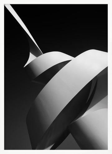 Modern Abstract Curves | Poster - White Frame Interior