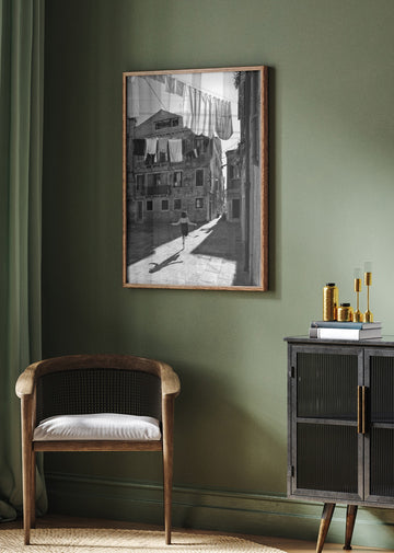 Skipping Girl Venice Alley | Poster - Room Interior 2