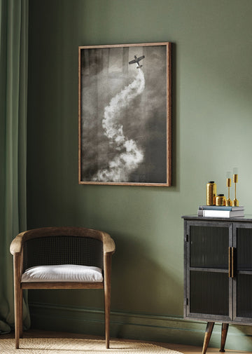 Skyward Smoke Trail | Poster - Room Interior 2