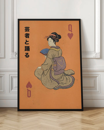 Geisha Queen of Hearts | Poster - Room Interior 1