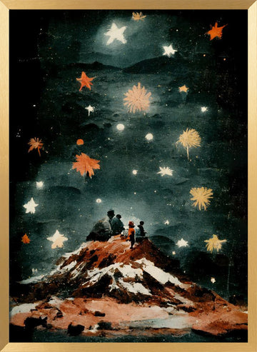 Starlit Reverie | Poster - Gold Frame Interior