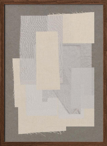 Textile Harmony | Poster - Walnut Frame Interior