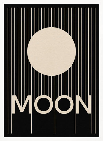 Moon | Poster - White Frame Interior