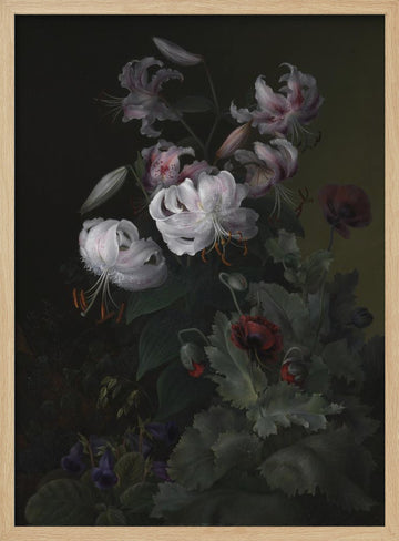 Flowering Plants | Poster - Wood Frame Interior