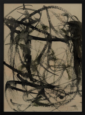 Brushed | Poster - Black Metal Frame Interior