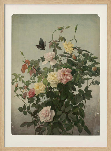 Roses | Poster - Wood Frame Interior