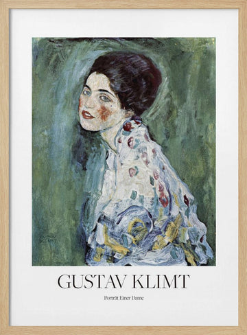 Porträt Einer Dame (1916–1917) Poster | Poster - Wood Frame Interior