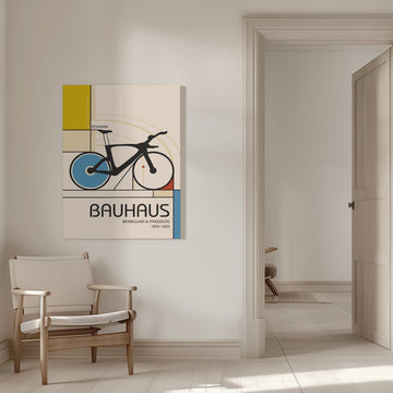 Bauhaus Geometric Cycling | Canvas - Room Interior 1